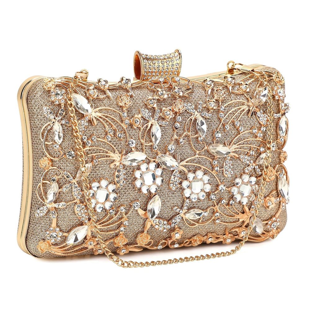 Evening Bags Bridal Clutch Rhinestone Clutch Purses Evening Handbags B)